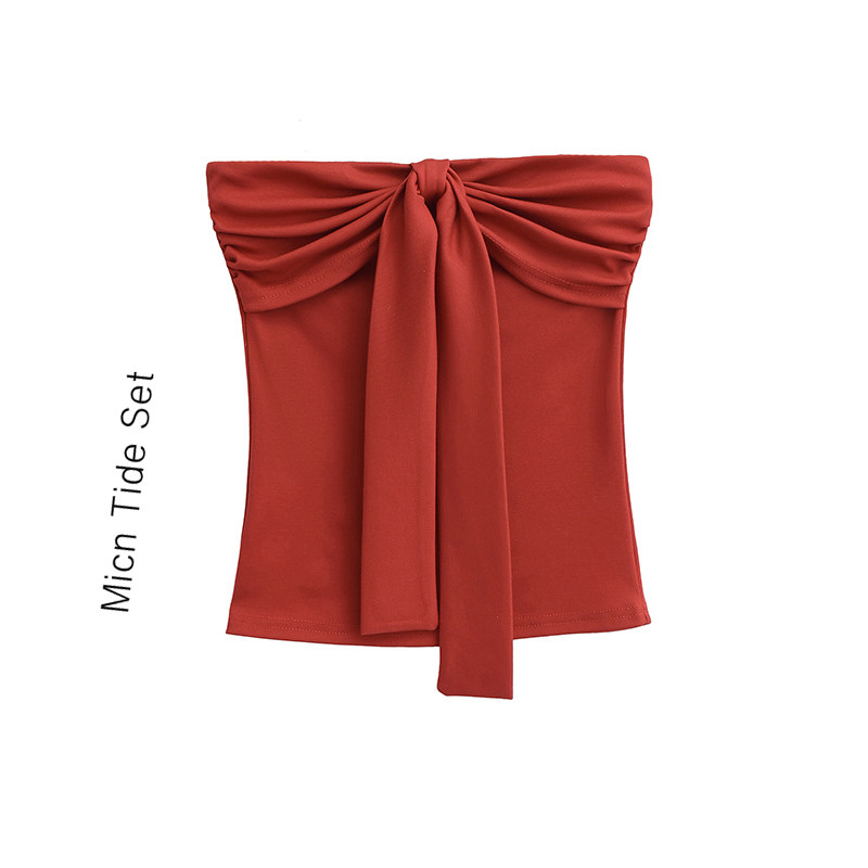 纯欲风蝴蝶结系带内搭背心女夏季设计感小众辣妹性感抹胸文胸上衣,女装/女士精品,抹胸,淘宝优惠券,粉丝福利购,淘宝优惠卷