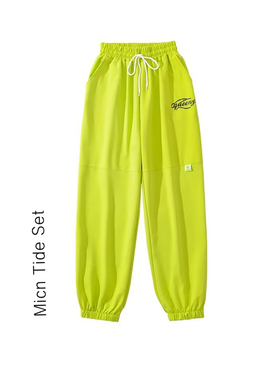 酷飒风宽松爵士舞蹈街舞运动裤女百搭休闲jazz束脚裤哈伦卫裤潮