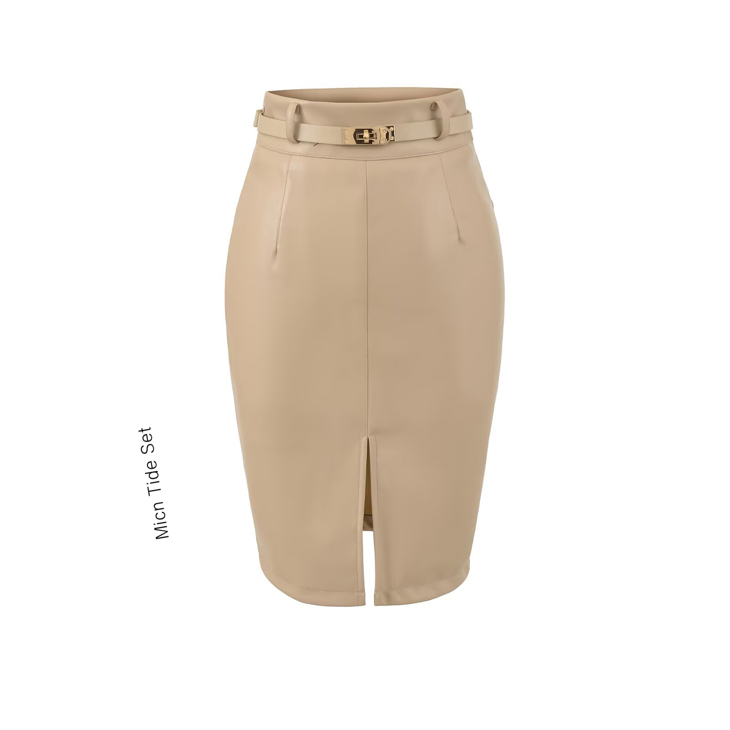 前开叉性感气质半身裙女