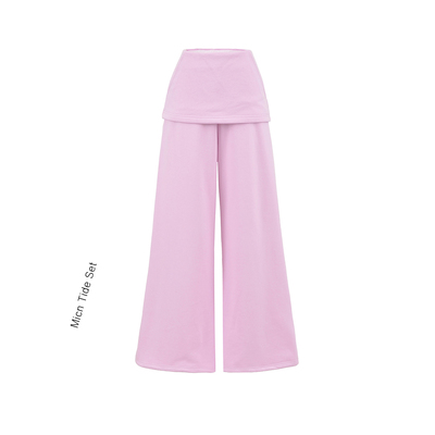 “袋鼠”卫裤阔腿大裤脚裙裤