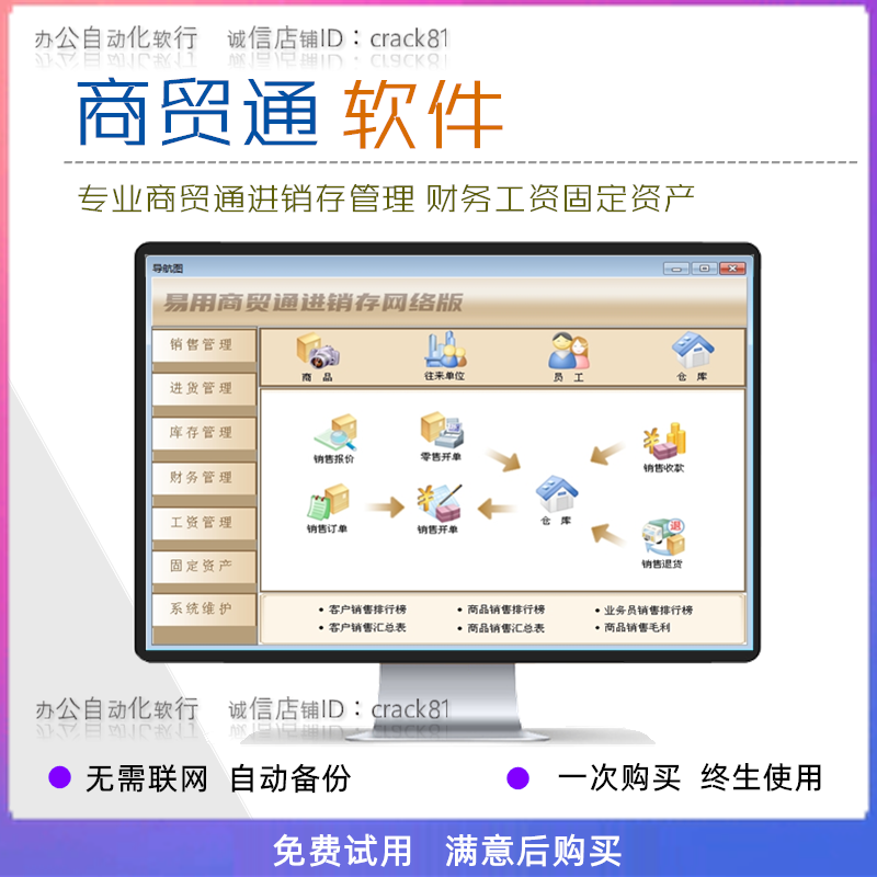 商贸通进销存软件财务记账