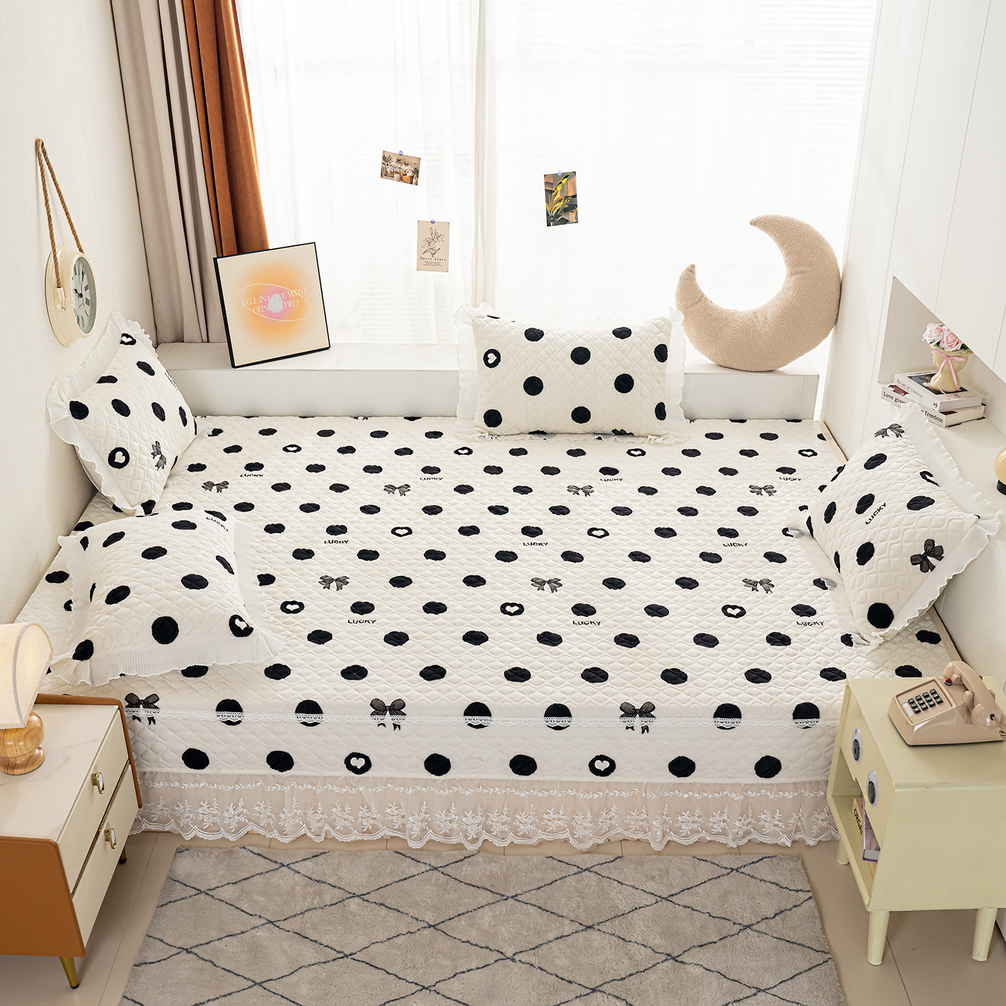 可定制牛奶绒榻榻米床盖四件套防滑加厚炕单保暖炕罩珊瑚绒炕盖