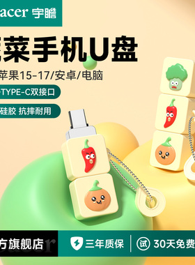 宇瞻typec双接口卡通手机u盘电脑两用高速大容量优盘官方旗舰正品