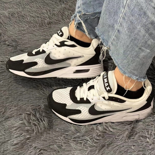 Nike/耐克 Air Max Solo 黑白熊猫低帮耐磨生活休闲鞋 DX3666-100