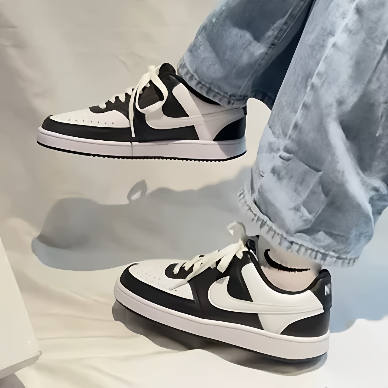 耐克/Nike Court Vision Low 白黑防滑耐磨低帮板鞋 DH3158-003,运动鞋new,板鞋,淘宝优惠券,粉丝福利购,淘宝优惠卷