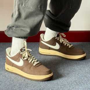 耐克/Nike Air Force 1 空军一号棕色男子复古板鞋 FZ3592-259