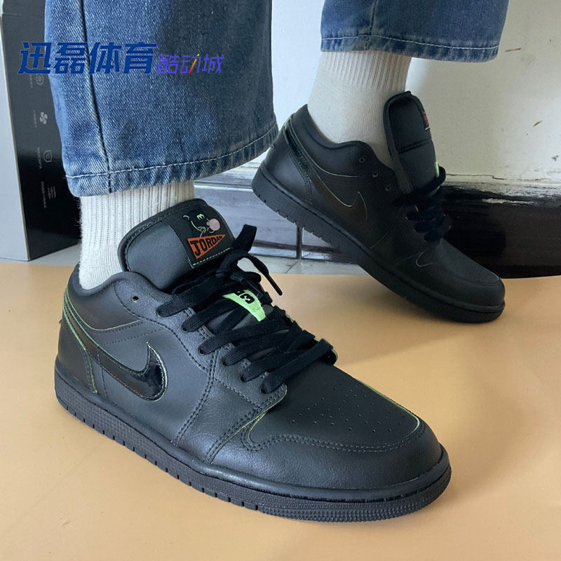 Nike/耐克 Air Jordan 1 Low 黑色 复古休闲低帮篮球鞋HM3690-001