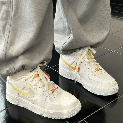 耐克/Nike Air Force 1 空军一号 白蓝橙低帮复古板鞋 IB8890-191