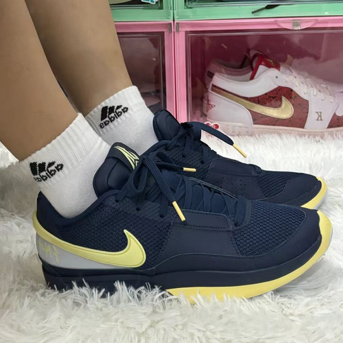 耐克/Nike Ja 1 莫兰特一代男款蓝黄低帮运动篮球鞋 DR8786-402
