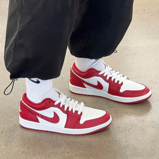 Jordan Low 耐克 553558 Air 白红低帮复古运动篮球鞋 166 Nike