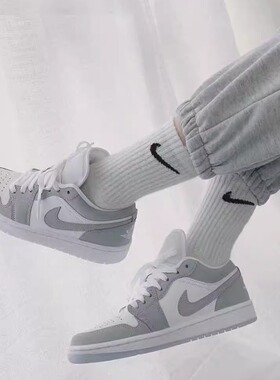 耐克/Nike Jordan 1 Low 灰白小Dior低帮男女篮球鞋 DC0774-105