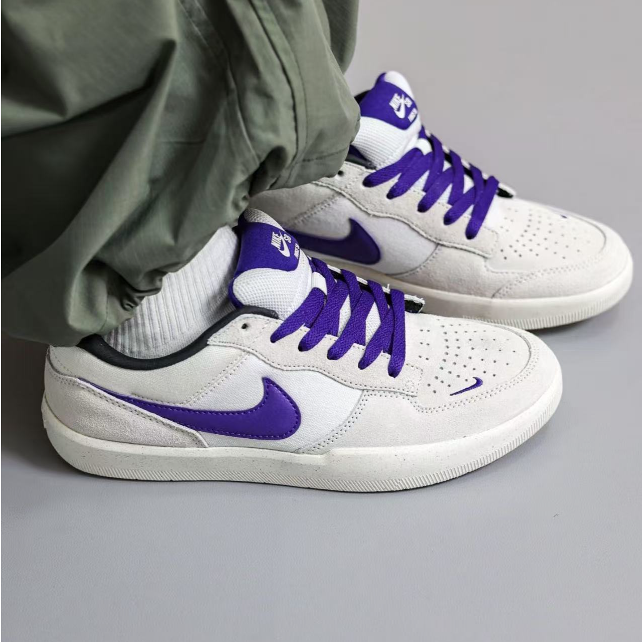 耐克/Nike SB Force 58 舒适时尚 低帮 板鞋 白色 DV5477-006