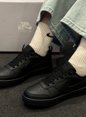 耐克/Nike Court Borough GS 黑武士经典纯黑休闲板鞋 DV5456-002
