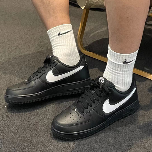 耐克/Nike Air Force 1 男款黑白舒适百搭耐磨低帮板鞋FZ0627-010