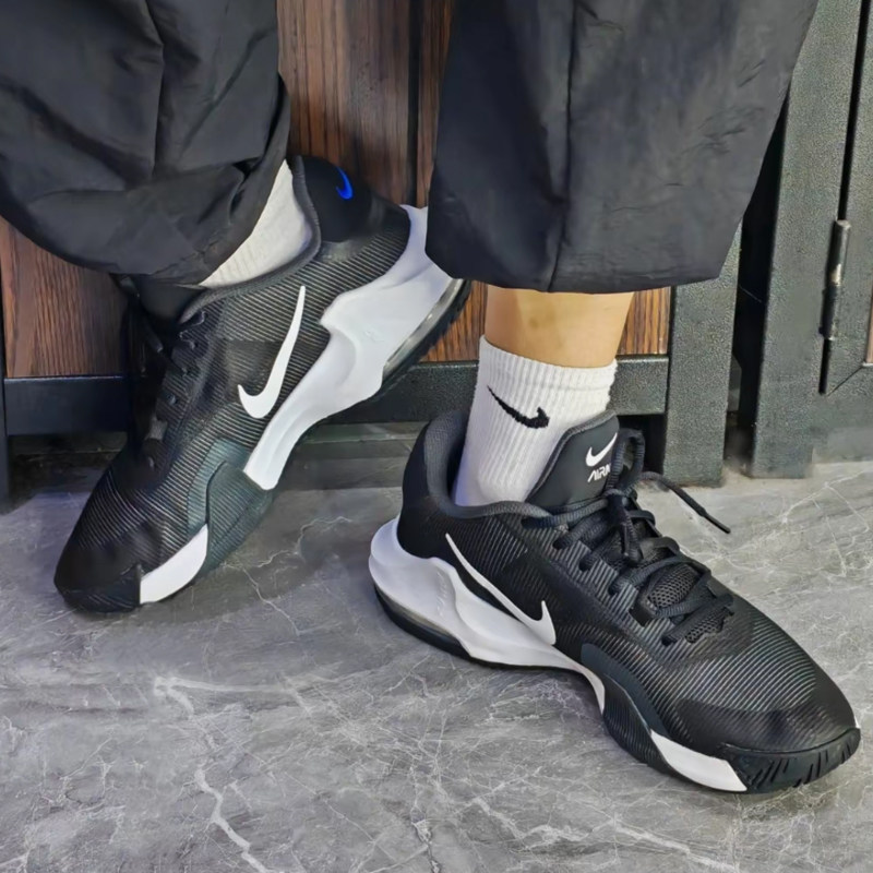 耐克/Nike Air Max Impact 4 男款黑色低帮运动篮球鞋 DM1124-001