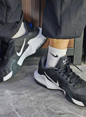 耐克/Nike Air Max Impact 4 男款黑色低帮运动篮球鞋 DM1124-001