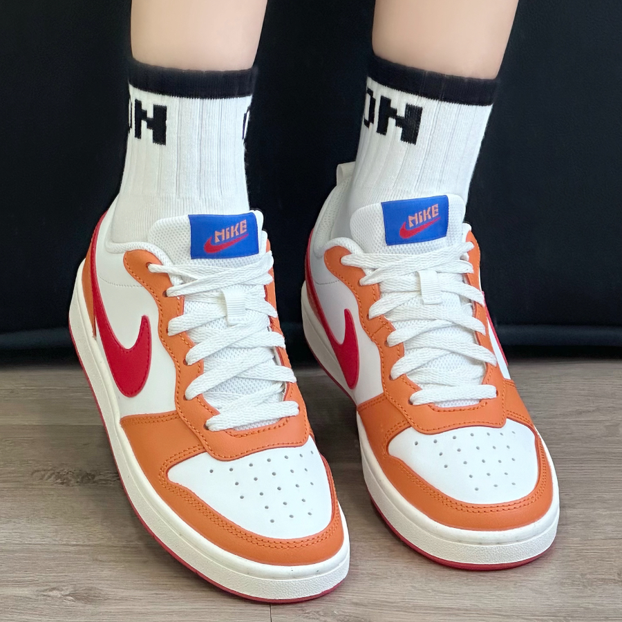 耐克/Nike Court Borough白橙低帮休闲复古女子男鞋 BQ5448-119,运动鞋new,板鞋,淘宝优惠券,粉丝福利购,淘宝优惠卷