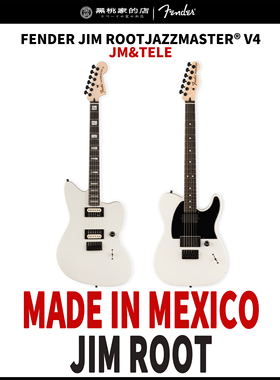 墨产Fender JIM ROOT JAZZMASTER® V4 吉姆·鲁特 签名款电吉他