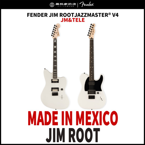 墨产Fender JIM ROOT JAZZMASTER® V4 吉姆·鲁特 签名款电吉他