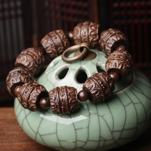 木佛珠手串18毫米手链六字真言款手链手串珠汽车档位珠汽车挂件