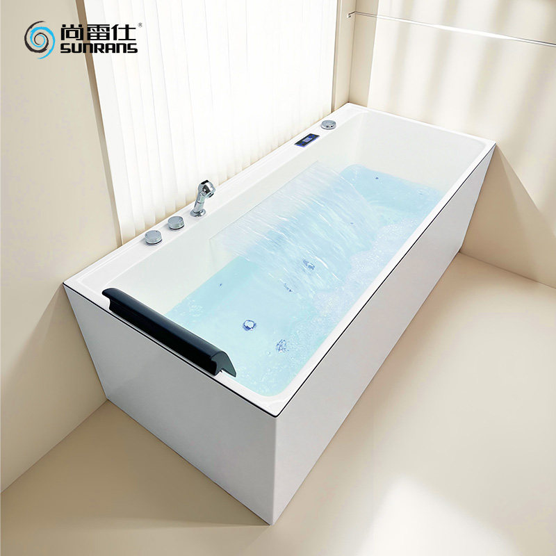 亚克力智能恒温加热家用成人日式小户型冲浪按摩浴缸1.2-1.7m