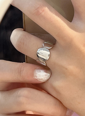 韩国ins潮冷淡风复古戒指女嘻哈蹦迪百搭朋克指环时尚个性食指戒