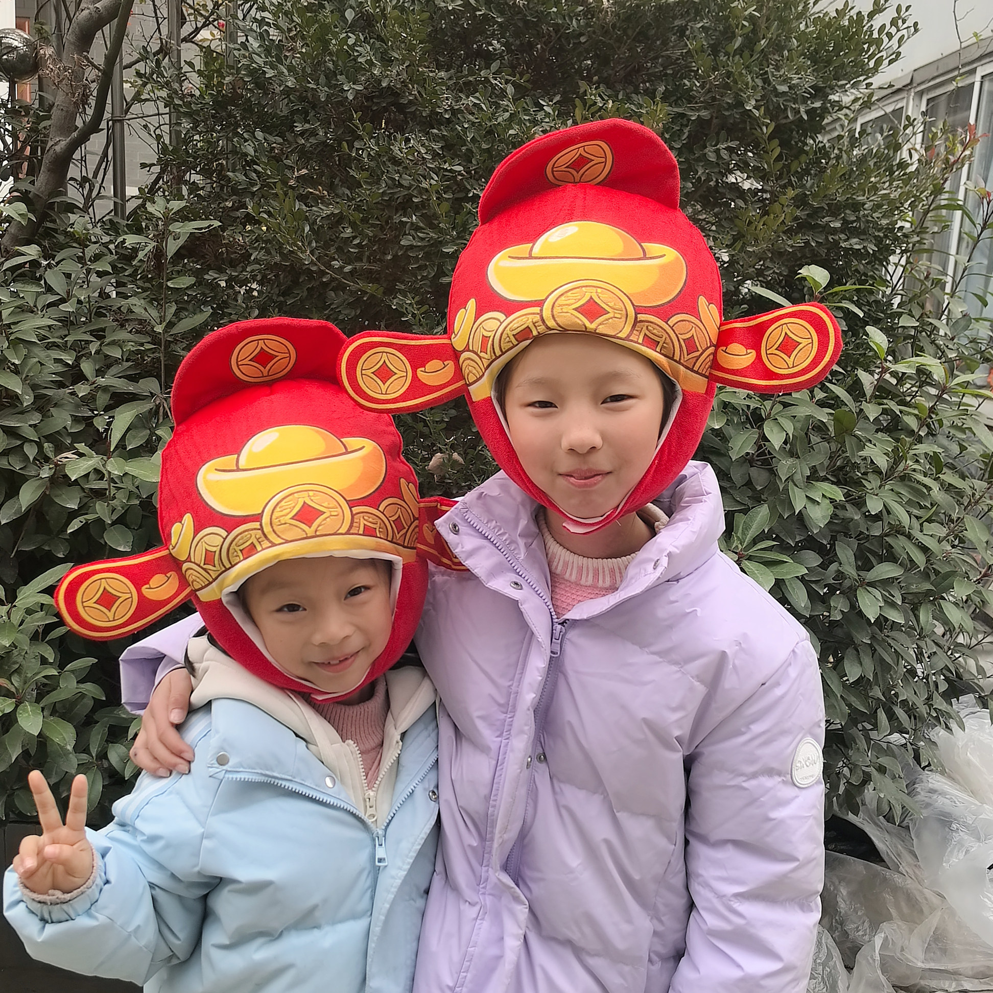 2026新年元宝财神爷包头帽儿童中国风表演拍照红色锦鲤鞭炮帽子,服饰配件/皮带/帽子/围巾,帽子,淘宝优惠券,粉丝福利购,淘宝优惠卷