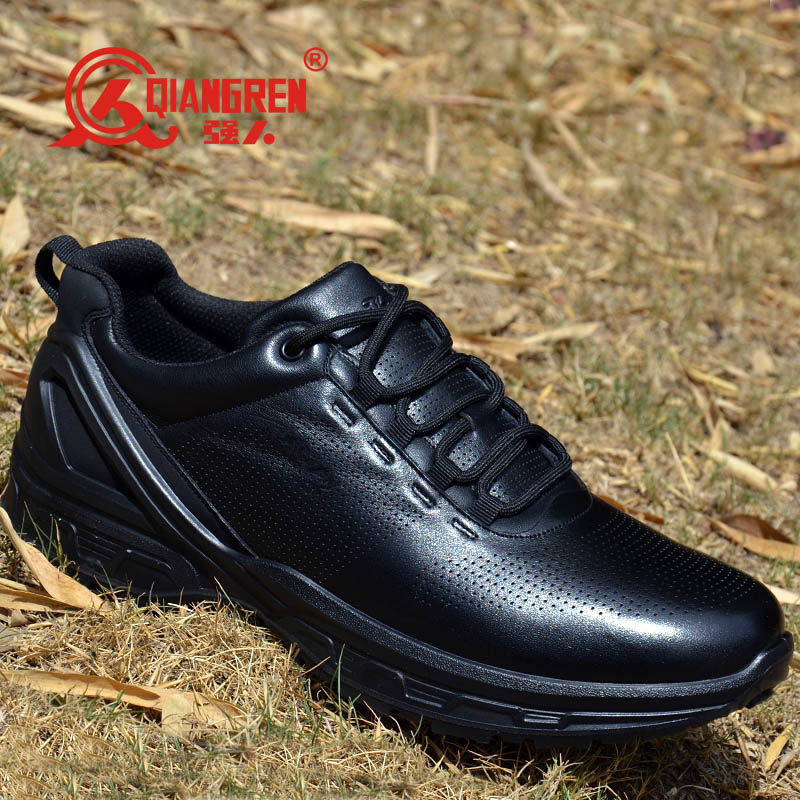 3515强人新款春秋低帮训练鞋真皮轻便透气运动户外休闲皮鞋男通勤