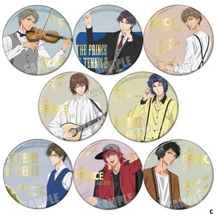 网球王子周边不二cos丸井文太幸村挂件动漫胸章现货镭射徽章勋章C