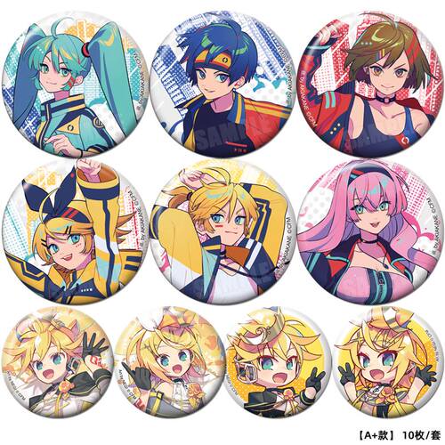 初音二次元徽章周边动漫镭射吧唧