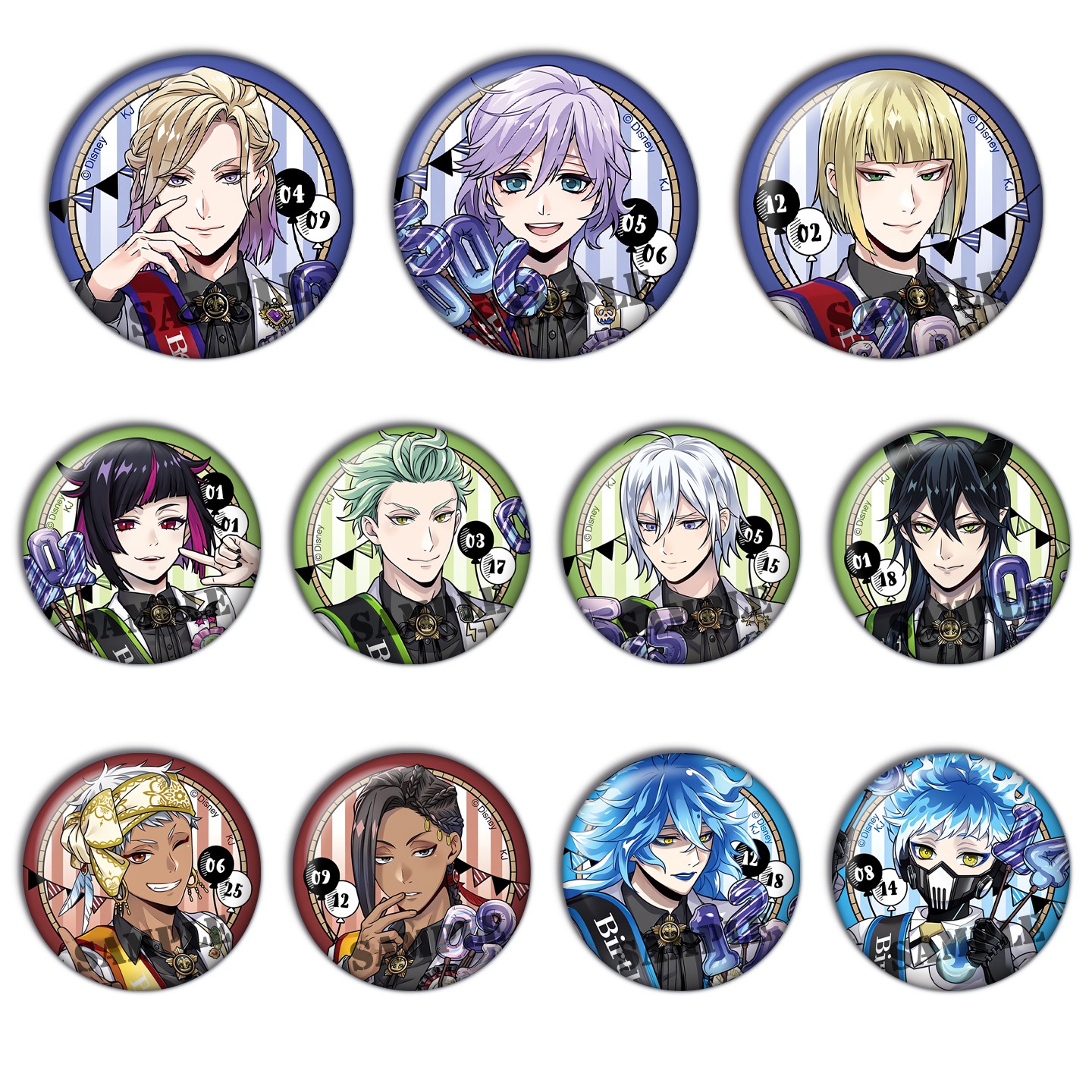 扭曲仙境吧唧谷子cos动漫柄图周边现货徽章挂件同人镭射胸章校服J