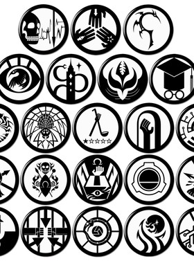 SCP机动部队标志周边COS特遣队谷子二次元动漫吧唧徽章胸章B款