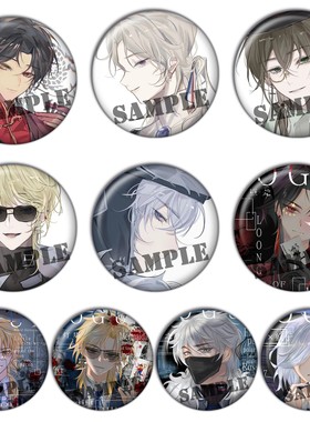 ch国拟五常吧唧现货谷子COS镭射胸章瓷美盲盒动漫同人徽章周边B