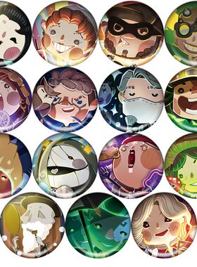 第五人格Identity V周边COS动漫勋章吧唧徽章卡通人物镭射胸章C款