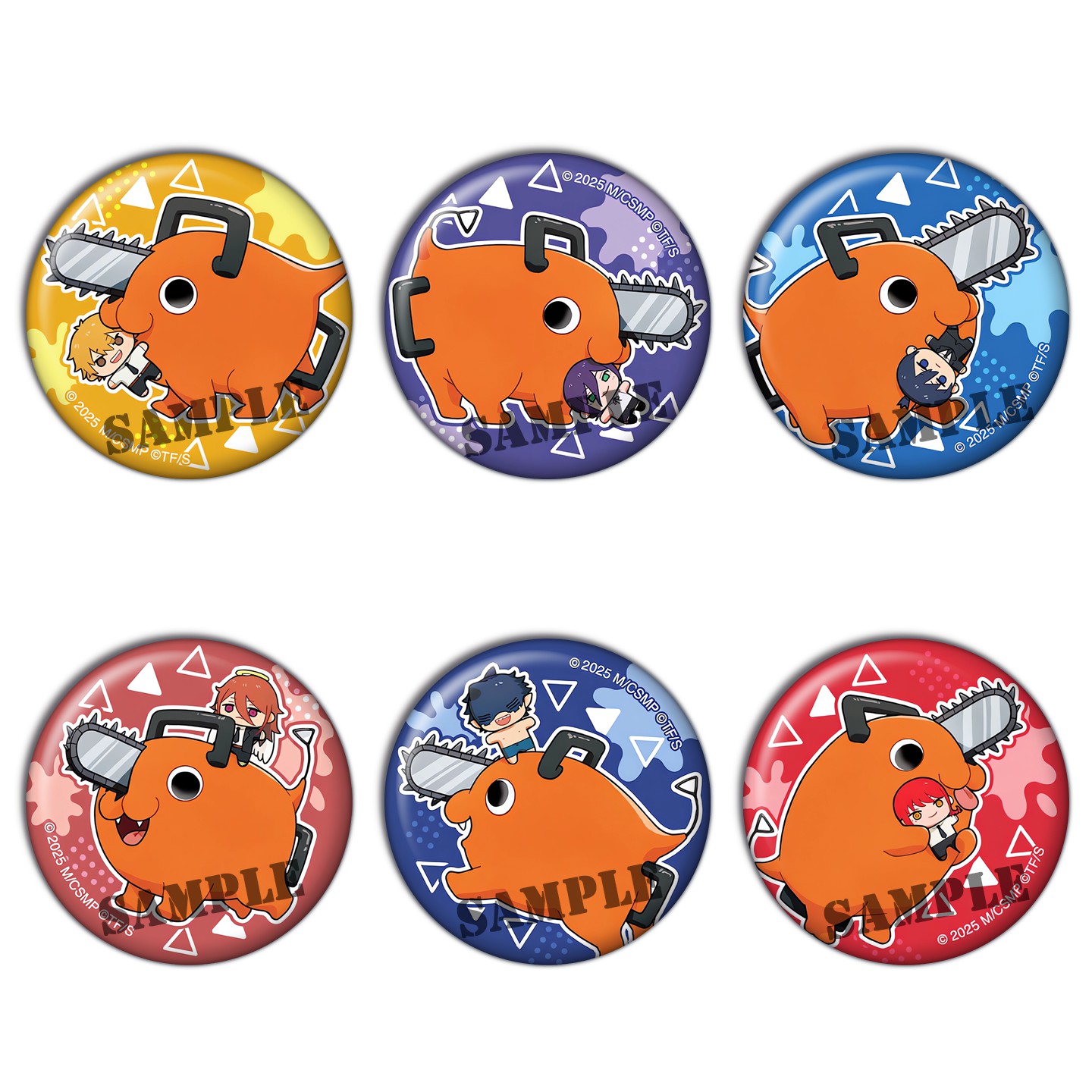 电锯人吧唧谷子镭射周边玛奇玛 链锯人徽章电次啵奇塔早川秋帕瓦N