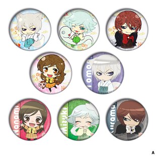 元气少女缘结神周边 巴卫 瑞希 奈奈生 鞍马徽章胸章胸针A款