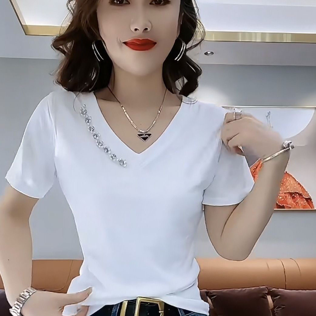 小香风气质T恤2025夏季新款短袖洋气蝴蝶美背减龄百搭小衫上衣潮