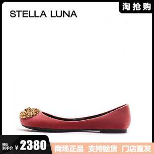 天鵝絨復古珍珠平底女單鞋 SLP318044 LUNA露娜2023春夏新款 STELLA