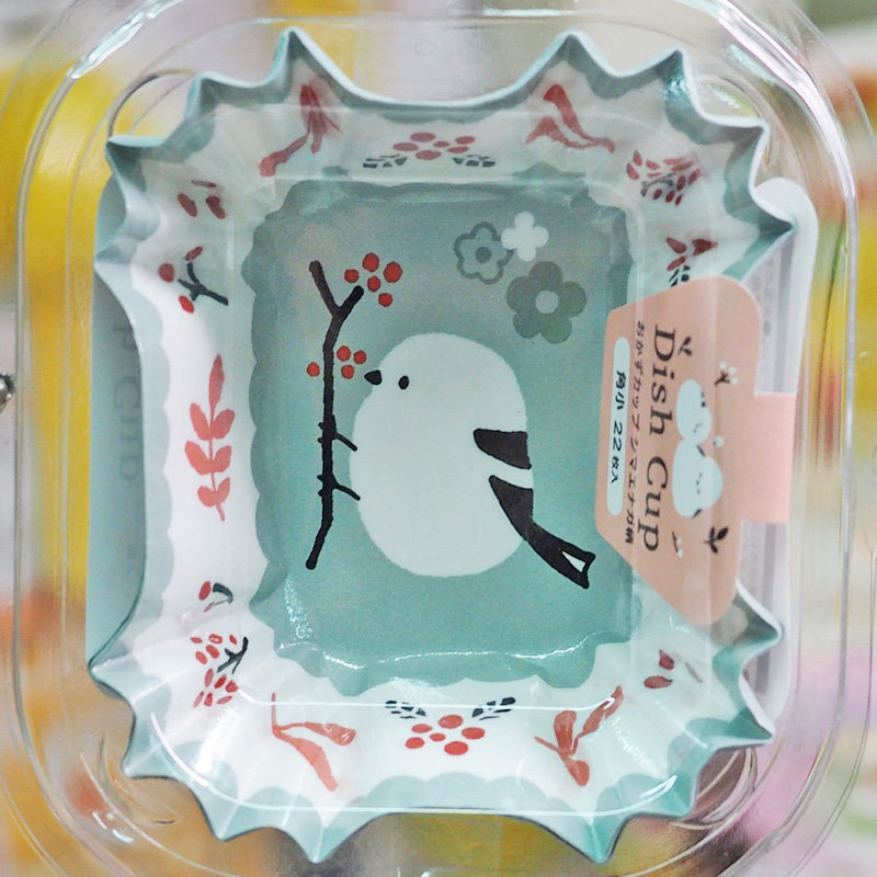 日本便当小菜杯 可爱小鸟菜肴杯一次性多个装分隔菜杯 防油小菜碟