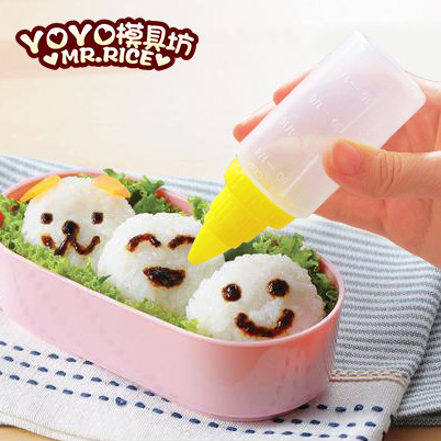 美食绘画笔日式便当表情造型笔果酱笔果酱瓶裱花写字笔便当工具