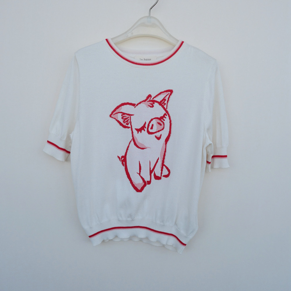 拉系列专柜正品冰丝短袖针织衫