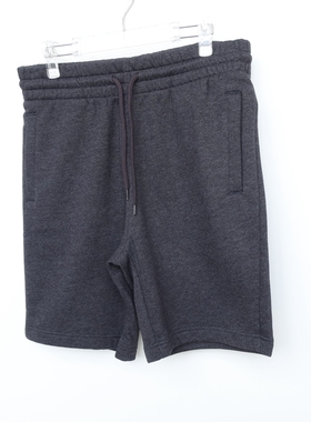 H系列175/88A正品断码 男春秋深灰色棉针织松紧腰五分卫裤6585