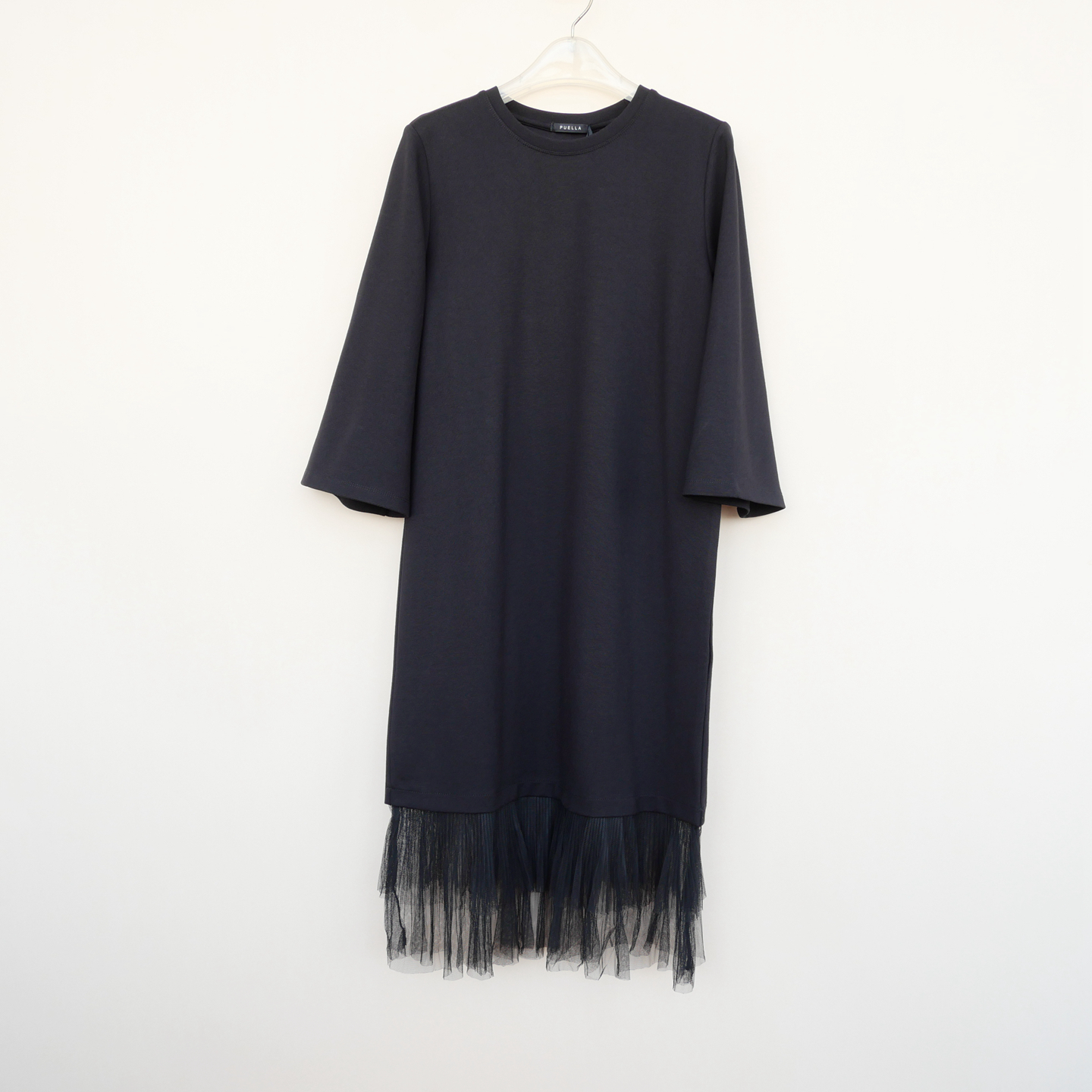 正品超值女春秋中长七分袖卫衣裙