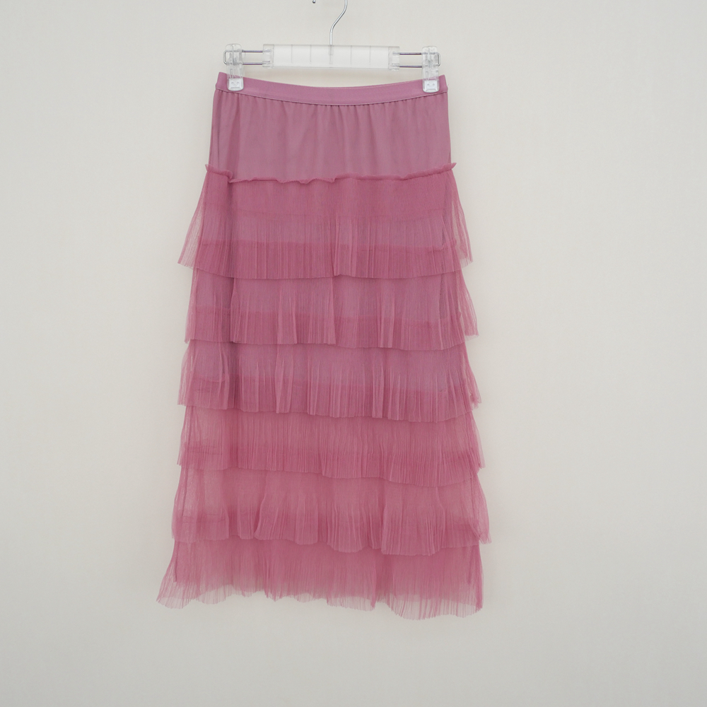 拉系列专柜正品夏七分网纱半身裙