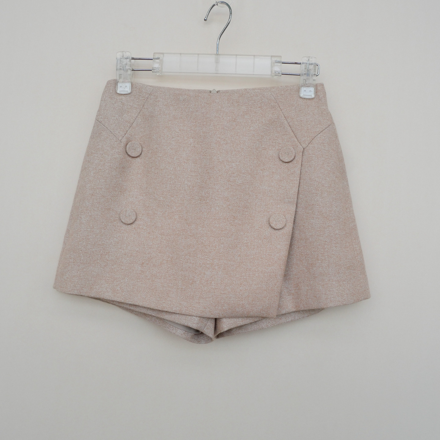 拉系S专柜断码 女秋冬亲肤舒柔中高腰休闲外搭裙裤短裤6A5777杏色,女装/女士精品,休闲裤,淘宝优惠券,粉丝福利购,淘宝优惠卷