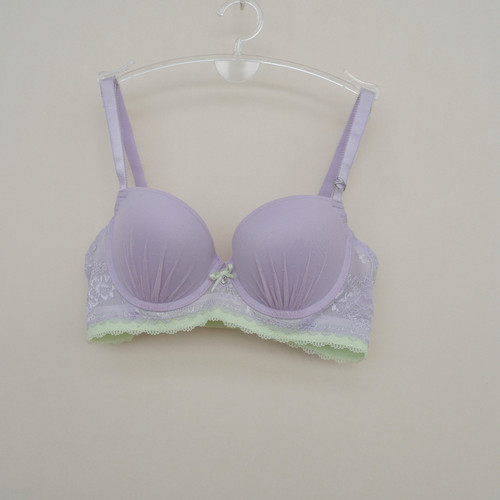 正品超值女上薄下厚蕾丝网纱文胸