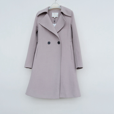 拉夏正品撤柜断码清仓双面呢大衣