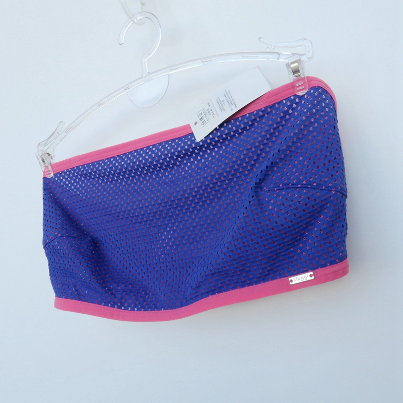 紫罗兰网眼透气运动抹胸