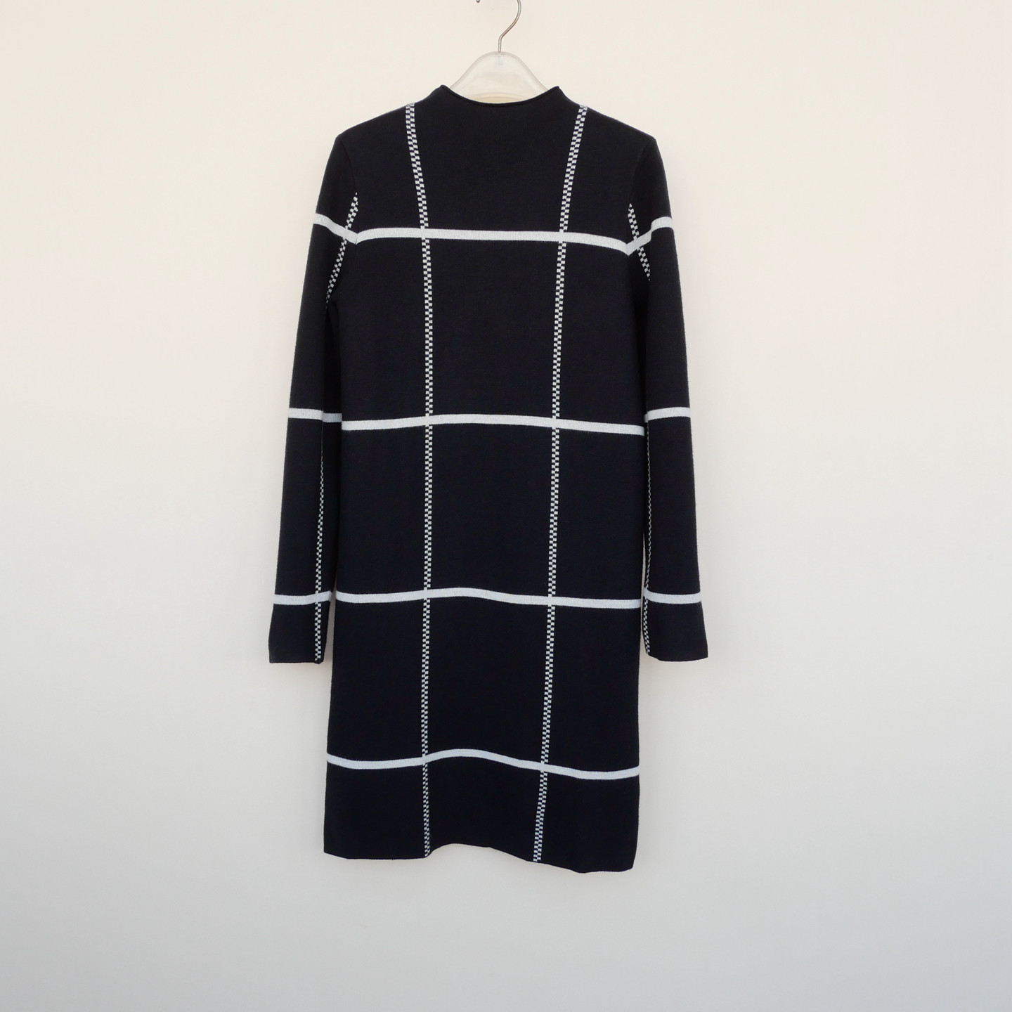 拉系列S专柜断码 女冬双色舒柔亲肤仿羊绒中长圆领毛衣6A4341黑色,女装/女士精品,毛衣,淘宝优惠券,粉丝福利购,淘宝优惠卷