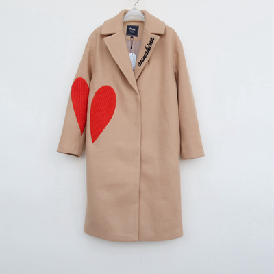 专柜正品断码宽松过膝厚毛呢大衣